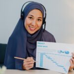 Muslim Lady Using Laptop Talk To Colleagues In Vid 9YBZ8E8 1 150x150